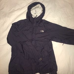 Purple North Face Raincoat